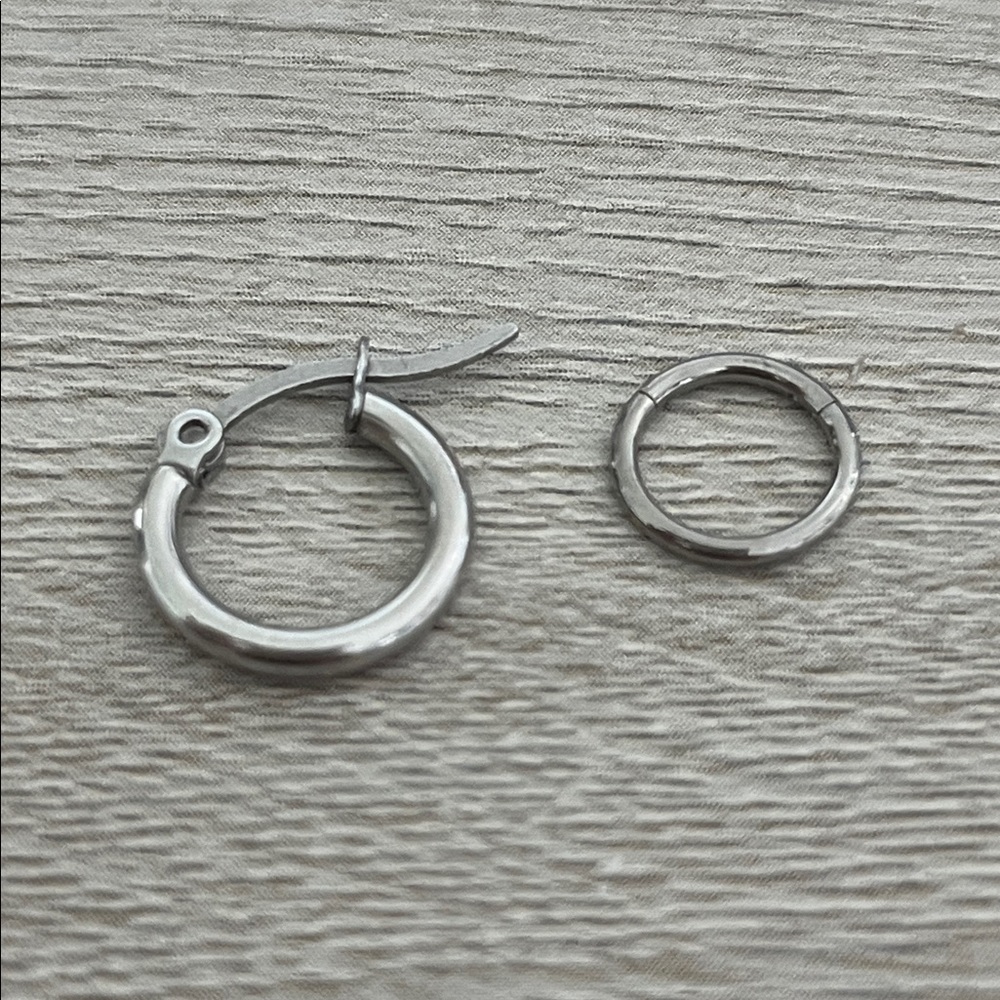 Silver Hoop Earrings